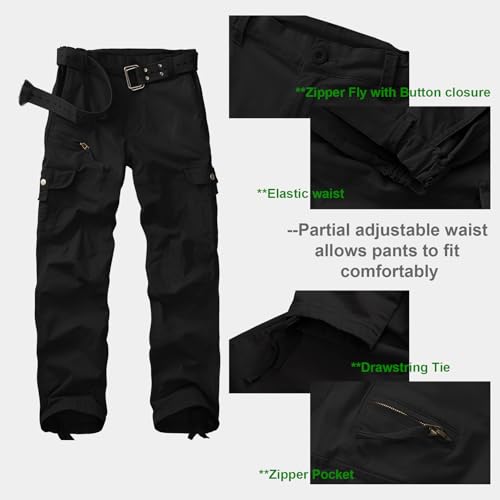 Women's Cargo Pants Casual Y2K Streetwear Cotton Summer Travel Work Hiking Pants with 7 Pockets Combat Tactical3