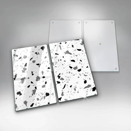Planche à découper gres de pierre decorative premium de dimensions 2x30x52cm - 5