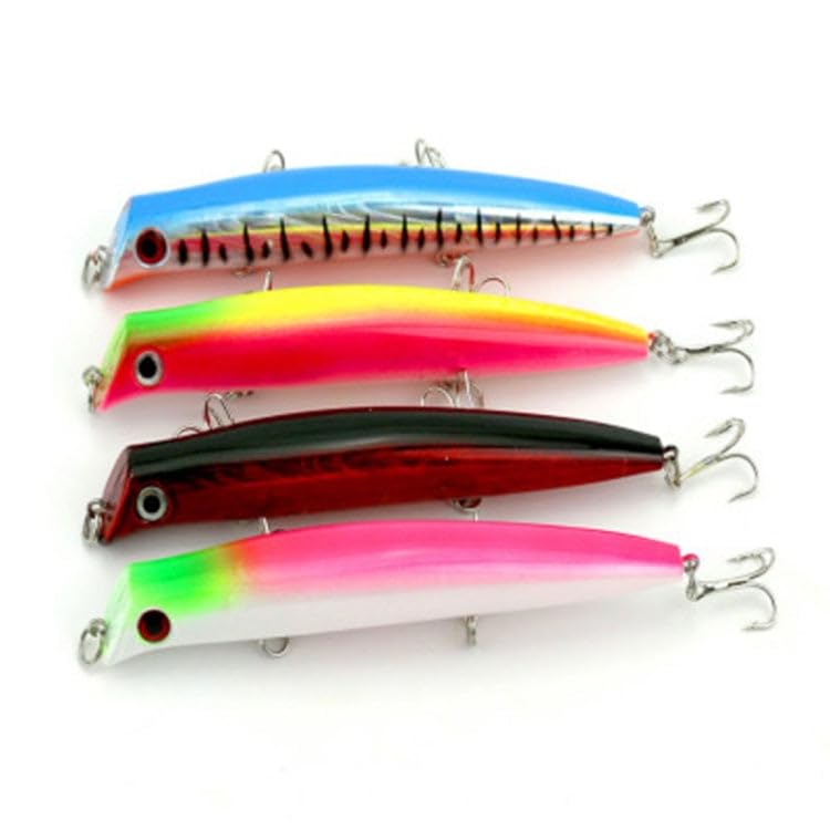 Artificial Fishing Lures Popper Bionic Fishing Bait with Hooks-image-46