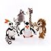 Film Madagascar Pingouin en Peluche Jouet Girafe Hippopotame Lion lémurien Pingouin poupée Chambre décor pour Enfants Cadeaux de noël Un Ensemble (6 pièces) 25cm