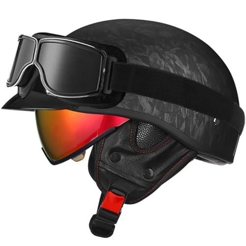 Cascos de motocicleta con viseras y cabezal anticolisión integrado