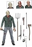 SHUORUI 1/4 Scale 7 Inch Jason Voorhees Action Figure - Friday The 13th Part 3, Jason Action Figure, Action Figure Horror Model Ornaments Doll Halloween Birthday Gift