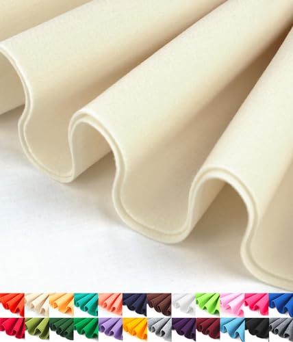 Image of Barcelonetta | Felt Fabric | 36 inchX 36 inchSquare | 1.6mm Thick | Acrylic & Soft | Felt by The Yard | Felt for DIY Crafts, Projects, Sewing (Sand, 36 inchX 36 inch)