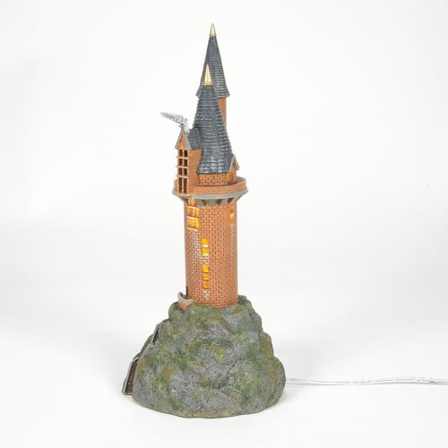 Image of Department 56, Glass Stone Harry Potter Village the Owlery Lit Building, 10.63 Inch, Multicolor