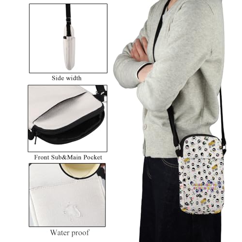 CMNIM Soot Sprite Gifts Anime Crossbody Bag Japanese Anime Inspired Gifts for Anime Lovers Fans Finish What You Started Human3