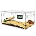 Reptilien Terrarium Tank, Acryl Transparente Reptilien Futterbox mit Temperatur Hygrometer, Insekten Futterbox, Reptilien Aufzuchtbox für Spinnen, gehörnte Frösche, Echse, Schlangen, 40 x 25 x 18 cm MI 4 günstig Kaufen-Reptilien Terrarium Tank, Acryl Transparente Reptilien Futterbox mit Temperatur Hygrometer, Insekten Futterbox, Reptilien Aufzuchtbox für Spinnen, gehörnte Frösche, Echse, Schlangen, 40 x 25 x 18 cm