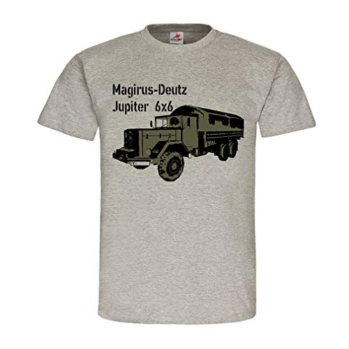 T-shirt Magirus-Deutz Jupiter 6x6 pour passionné de camion ancien gris L
