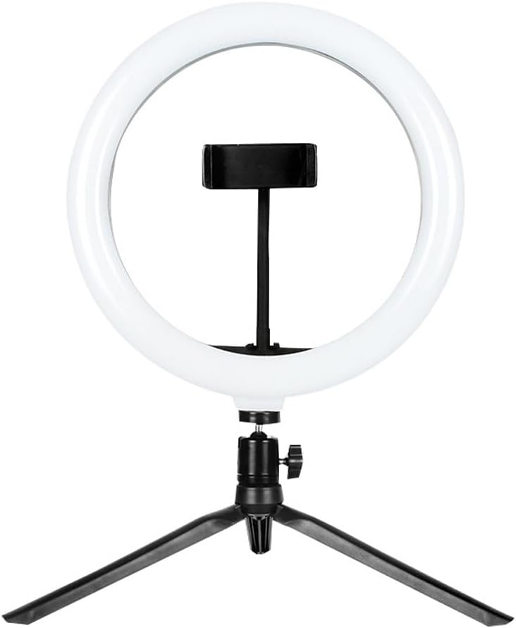 Mobile Live Streaming Desktop Circular Light Bracket for Selfie Photography Portable Tripod LED Beauty Fill Light