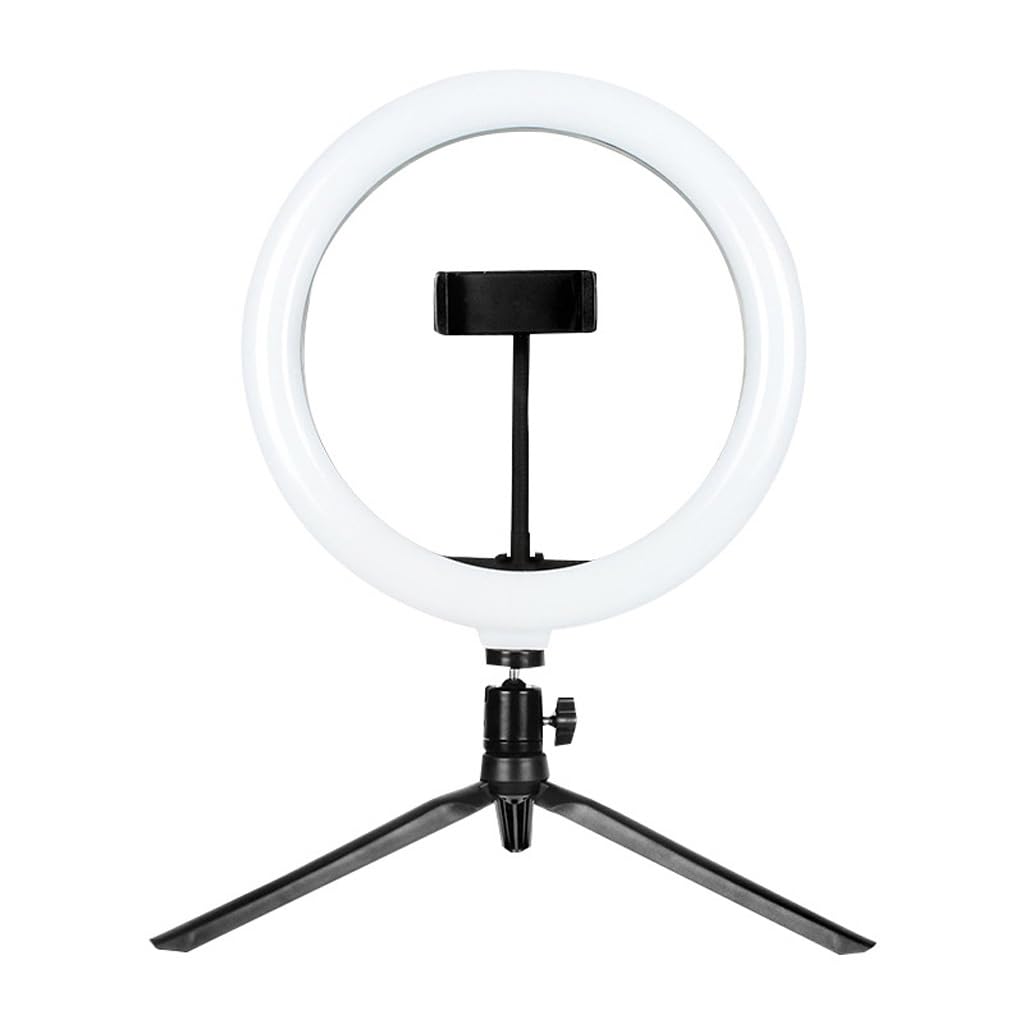 Mobile Live Streaming Desktop Circular Light Bracket for Selfie Photography Portable Tripod LED Beauty Fill-image-48