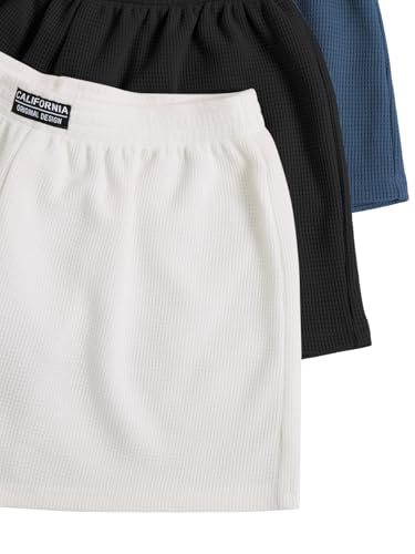 Image of SOLY HUX Women's Summer Shorts 3 Packs Casual Comfy Shorts Sets