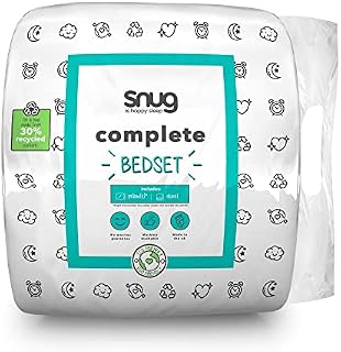 Snug Complete Bed Set  10.5 Tog Single Duvet and Pillow Set Bundle Ideal for All Seasons with One Duvet Quilt and One Pillow - Single