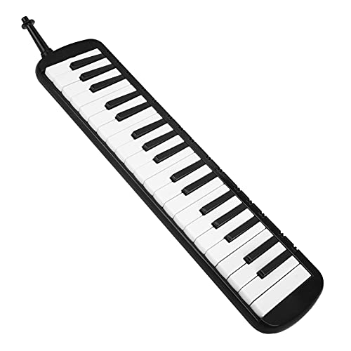 Melodica, Melodica 37-Tasten-Tastatur-Blasmusikinstrument für Professionelles Anfängertraining (Schwarz)