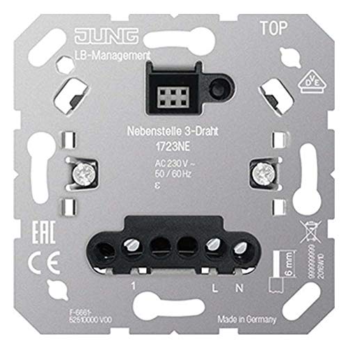 Jung Extension 1723 NE 3-Wire Electronic Switch 4011377166950, Metal
