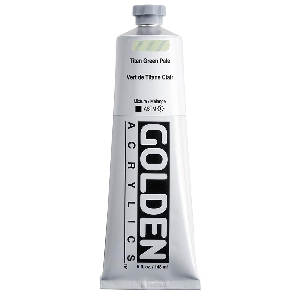 Peinture acrylique Golden Heavy Body Titan Green Pale I résistant aux craquelures 150ml