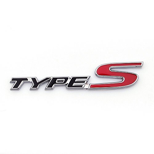 Image of 1pc 3D Car Emblem Badge Sticker Decal Metal Type S Black Accessories Car Products Compatible Fit For USA Auto Model Acura