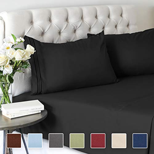 Queen Size Sheet Set - 4 Piece Set - Hotel Luxury Bed Sheets