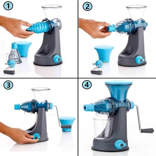 Image of Big Size Manual Juicer for Home Hand Press, Citrus Fruit Juicer Machine for Orange Mosambi Pomegranate, Heavy Duty Juice Extractor, Portable Hand Juicer for Fresh Juice (Multi, Medium)