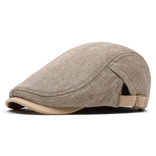 Casquette à chevrons meioro en laine pour homme adepte du style rétro