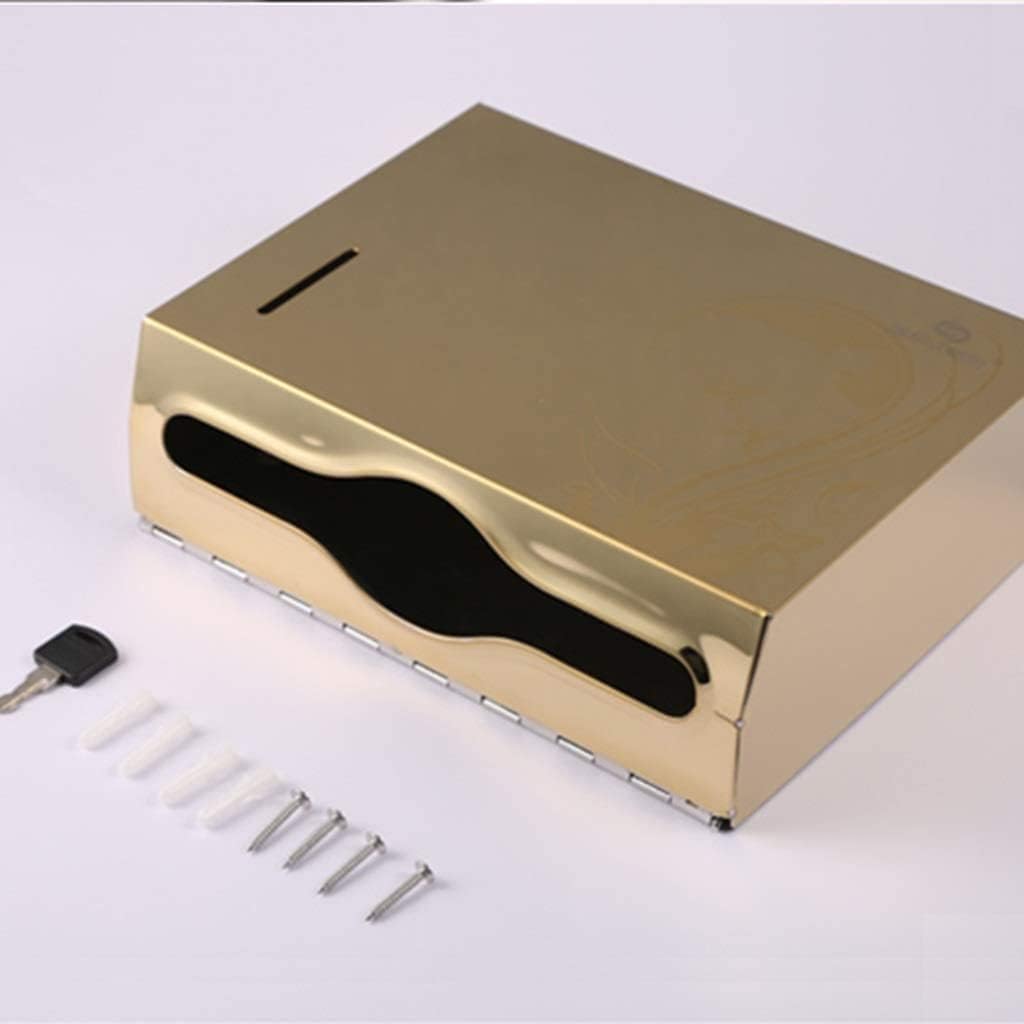 Paper Towel Dispenser Paper Towel Dispenser Stainless Steel Wall Mounted Toilet Tissue Holder Tray Matte Bathroom Commercial Toilet Roll Holder High Capacity