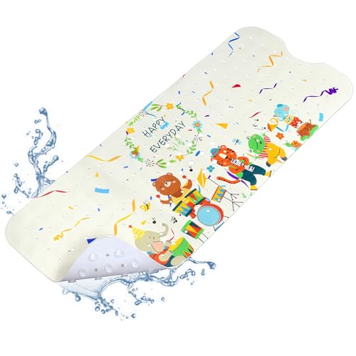 YOCOLE Badewannenmatte Kinder, 100x40cm Duschmatte Badematte Rutschfest,...