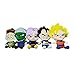 Lsmaa 5 Styles Goku Peluche Peluche Piccolo Vegeta Majin buu Fils Goten poupées Peluches Douces 18cm poupées de fête Cadeau 18cm