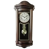 Duve Orologio a pendolo in legno da parete con movimento meccanico carica 31 giorni 7017