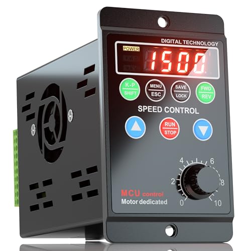 Generic 750W 1HP VFD, AC 110-220V Variable Frequency Drive, Single Phase to 3 Phase Converter for...