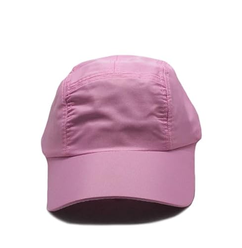 Boné Esportivo Liso Tactel Aba Curva Strapback (Tactel, Rosa Pink)