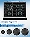 W11605759 Stove Burner Cap Set Fit for Whirlpool/Maytag/KitchenAid/Jenn-Air/Amana Stoves, Replace AP7192865 W11435570 W11352138 PS16731145, 4 Pcs