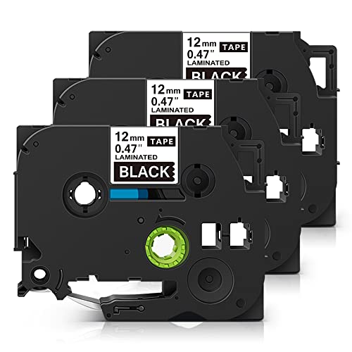 �u���U�[ �e�[�v TZe-335 ���n������ 3�Z�b�g ����12mm ����8m �s�[�^�b�`�L���[�u�@��Ή� P-touch �݊��i ���~�l�[�g �e�[�v�J�[�g���b�W