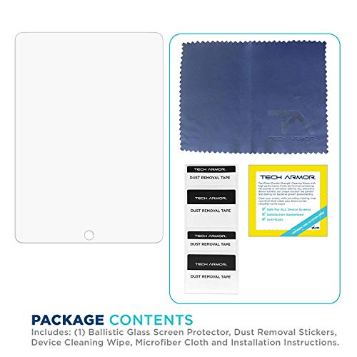 Tech Armor Ballistic Glass Screen Protector Designed For Apple Ipad Air 3 (2019), Ipad Pro 10.5 (2017) Inch Tempered Glass 1 Pack #TOP5