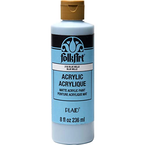 Image of FolkArt Matte Acrylic Craft Paint, 8 oz, Blue Belle