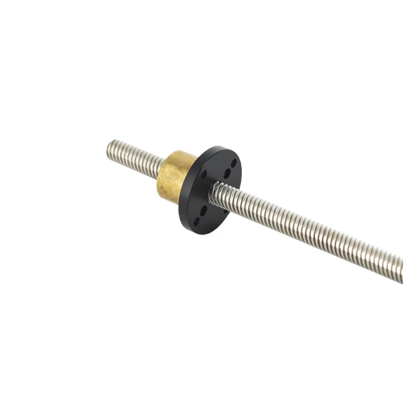 Metal Ball Screw nut 304 Stainless Steel T8 Screw Length 400mm Lead 1mm-20mm Trapezoidal Spindle with Brass Nut(Pitch 2mm Lead 10mm)