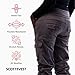 SCOTTeVEST Margaux Cargaux Travel Cargo Pant for Women - 11 Hidden Pockets - for Hiking & More (Gray, Large)