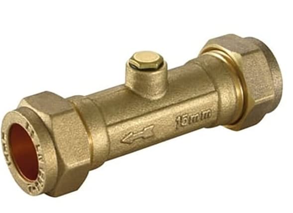 15mm Double Check Valve (DZR) (WRAS Approved)