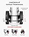 VEVOR Panel Dolly, 1000 LBS Load Capacity, Drywall Mover with 10 Inch Rubber Wheels Fits Different Terrain, Adjustable Clamp Panel Cart for Steel Panels, Mattress, Doors and Drywall Sheet, Black
