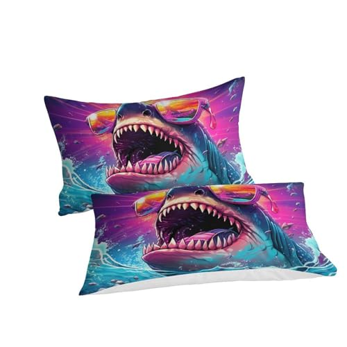 Housse de literie haute qualité requin avec fermeture éclair durable - 3