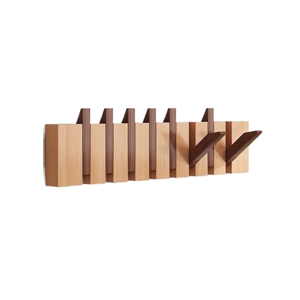 Pafooa C Hooks Nordi Style Solid Wood Oat Hooks, Wall-Mounted Entrance, Wooden Racks Mounted Rack(C)