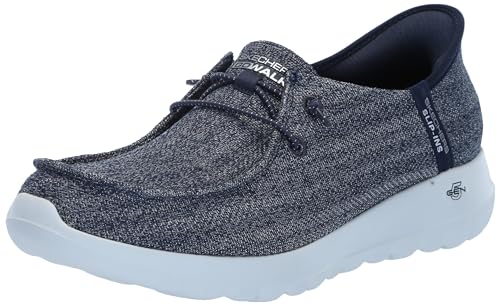 Skechers Women's Hands Free Slip-Ins Go Walk Joy Moc Toe Casual Shoe, Navy, 7 US by Skechers - Used condition - US$53.58