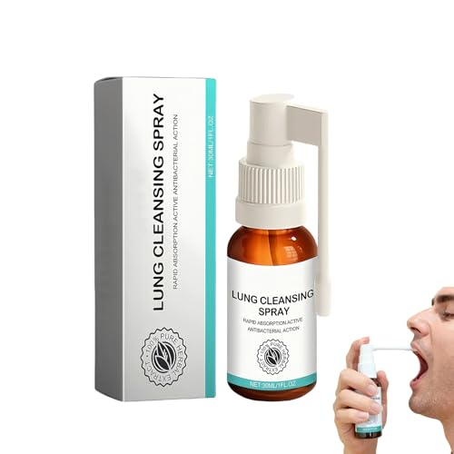 Lung Cleansing Spray Organic Herbal Lung Cleanse with Mucus Relief Natural Respiratory Support & Cleansing Spray Breath Easy Lung for Cleanse Spray (1)