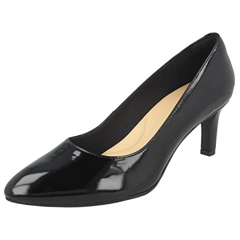 Clarks Calla Rose Black Patent Leather Shoes Cover