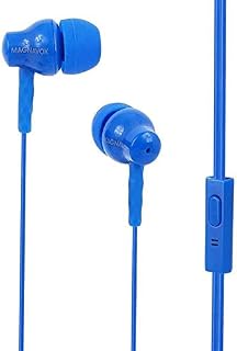 Magnavox MHP4851BL Ear Silicon Earbuds with Microphone - Blue