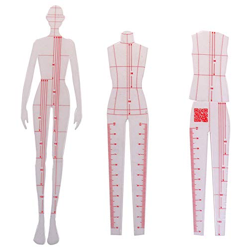 Buy XIDAJIE 4 Models Fashion Illustration Rulers, Fashion Ruler Garment