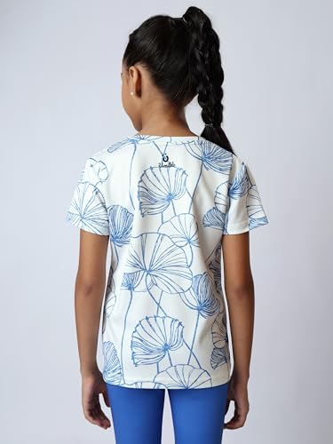 Image of Girl's Active Sports Wear Solid Short Sleeve Running Workout Tshirts Athletic Tops Lightweight Quick Dry Training Yoga Round Neck Tshirt (4 to 14 YRS)