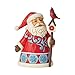 Enesco Jim Shore Heartwood Creek Santa with Cardinal and Birdhouse Miniature Figurine, 4 Inch, Multicolor