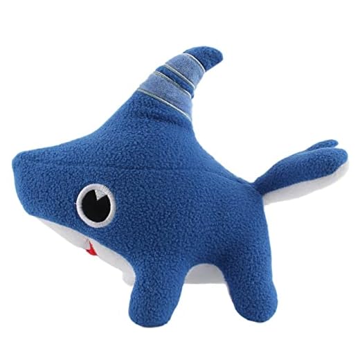 pinkiiten Shark Dog Plush Toy, Shark Puppy Stuffed Animal Doll Sharkdog Plushie Gifts for Kids, Boys, Girls, 11 inch