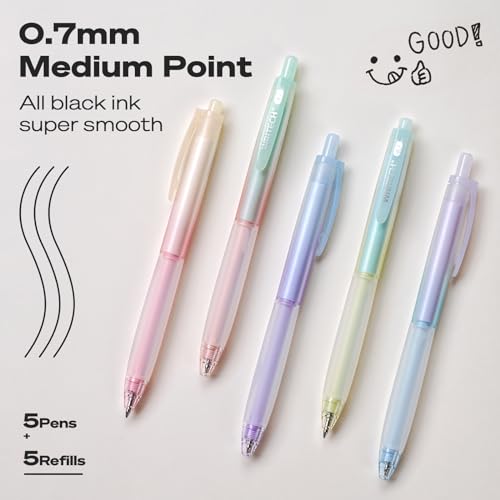 Set de 16 bolígrafos retráctiles WRITECH tinta negra miniatura 2