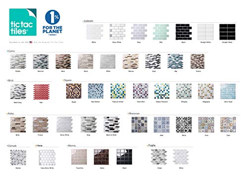 Tic Tac Tiles 12" X 12" Peel And Stick Self Adhesive Removable Stick On Kitchen Backsplash Bathroom 3D Wall Sticker Wallpaper Tiles In Como Crema (5) #TOP6
