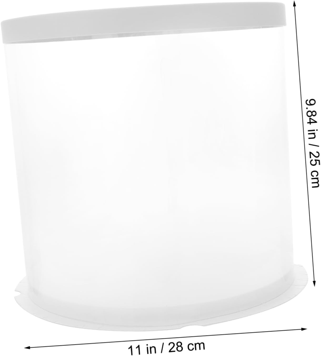 1pc Box transparent cake box round cake container small plastic carrier transporter chocolate packaging carrier holder Holder PCV snack single travel