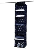 Estantería colgante para armarios y vestidores con 6 compartimentos, Fijación con velcro, Ideal para guardar ropa y zapatos